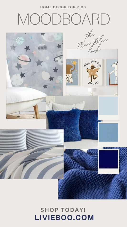 True Blue Baby I Love You Moodboard